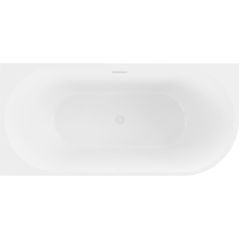 Mexen Mia свободностояща ъглова лява вана 140 x 75 см, бяла, преливник бял - 52691407500L-20