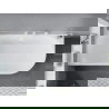 Mexen Mia свободностояща ъглова вана лява 160 x 80 cm, бяла, преливник бял - 52691608000L-20
