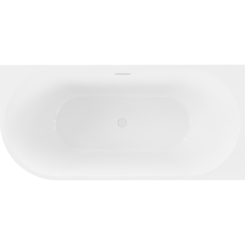 Mexen Mia свободностояща ъглова вана дясна 160 x 80 см, бяла, преливник бял - 52691608000P-20