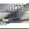 Mexen Mia самостоятелна ъглова вана дясна 160 x 80 cm, бяла, злато матово - 52691608000P-55