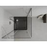 Mexen Рома душ кабина с отваряеми врати 80 x 80 см, прозрачна, хром + поддон Flat, черен - 854-080-080-01-00-4070