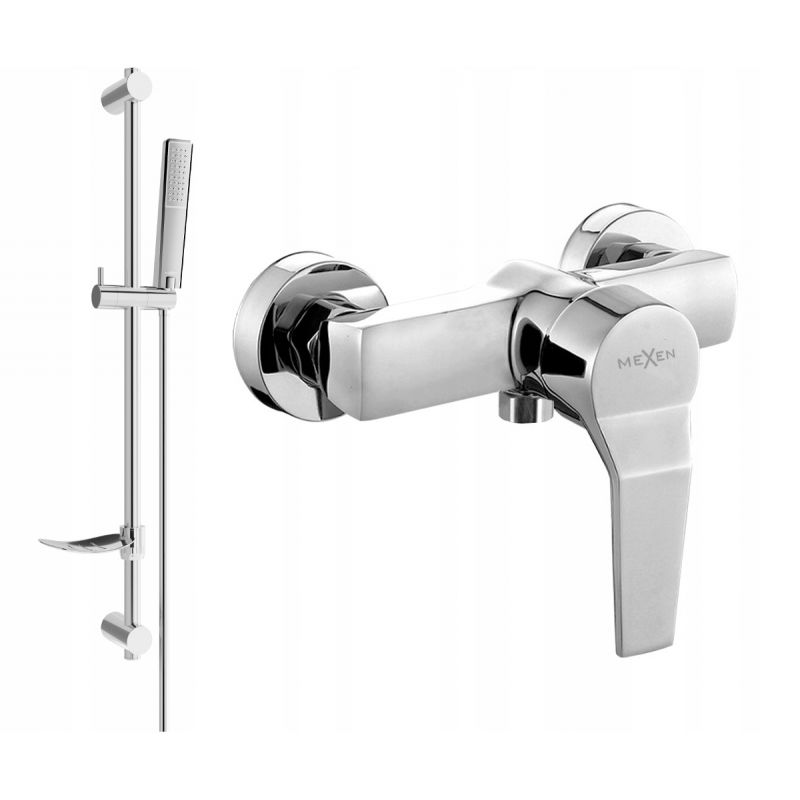 Mexen Caro DF72 душ батерия с душ комплект, хром - 74664DF72-00