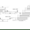 Mexen Helios баня радиатор 800 x 600 mm, 354 W, златен - W103-0800-600-00-50