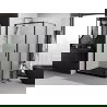 Mexen Exo душ кабина с отваряща се врата 70 x 85 см, прозрачна, черна - 817-070-085-70-00