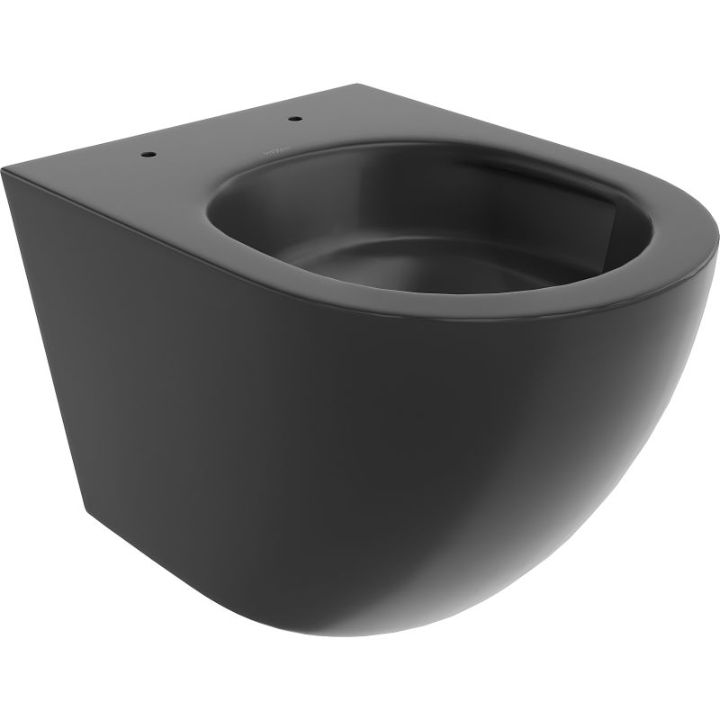 Mexen Lena WC чиния Rimless Tornado, черен мат - 3322XX85T