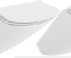 Mexen Lena тоалетна чиния Rimless Tornado с тънка дъска със забавено падане, дуропласт, бял гланц - 30220500T