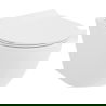 Mexen Lena WC чиния Rimless Tornado с тънка, забавена облегалка slim, дуропласт, бял гланц - 30224000T