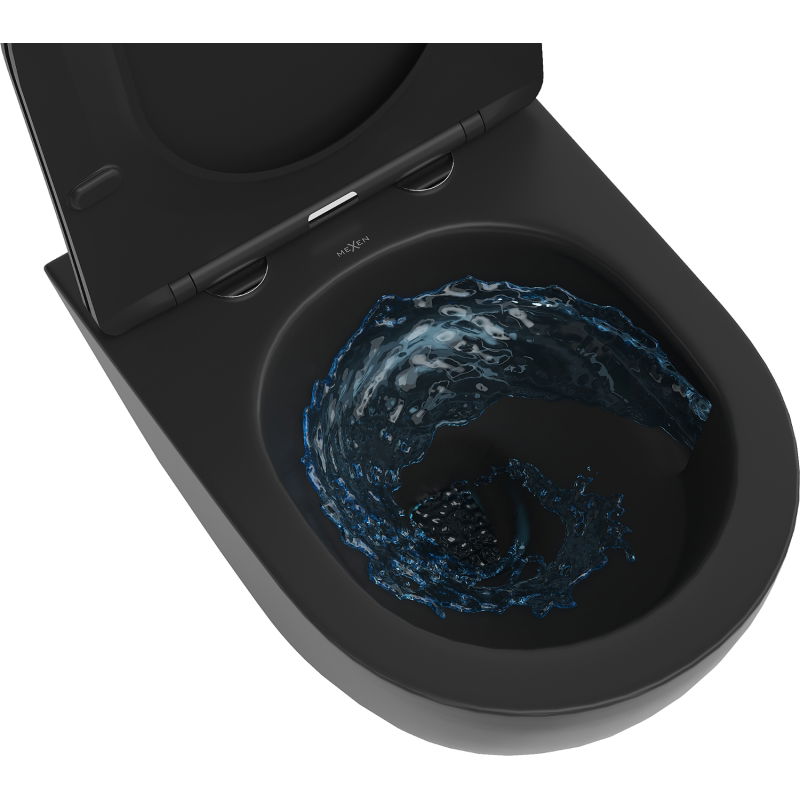 Mexen Lena тоалетна чиния Rimless Tornado с бавно спускащ се капак slim, дуропласт,