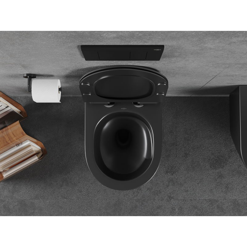 Mexen Lena тоалетна чиния Rimless Tornado с бавно спускащ се капак slim, дуропласт,