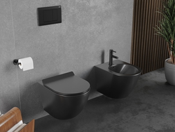 Mexen Lena тоалетна чиния Rimless Tornado с бавно спускащ се капак slim, дуропласт,