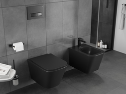 Mexen Teo WC чиния Rimless Tornado, черен мат - 3385XX85T