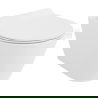 Mexen Carmen Rimless Tornado тоалетна с бавнопадащ капак slim, дуропласт, бял гланц - 30880100T