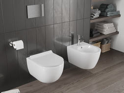 Mexen Carmen тоалетна чиния Rimless Tornado със седалка със забавено затваряне slim, дуропласт, бял гланц - 30880100T