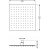 Mexen Uno DR02 вградена душ система, черен - 71435DR02-70