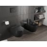 Mexen Carmen WC Rimless Tornado с тоалетна седалка със забавено падане slim, дуропласт, черен мат - 30880185T