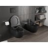 Mexen Carmen WC Rimless Tornado с тоалетна седалка със забавено падане slim, дуропласт, черен мат - 30880185T