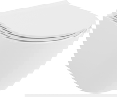 Mexen Carmen Rimless тоалетна чиния с ултра тънка седалка Soft-Close, дуропласт, бял гланц - 30880500