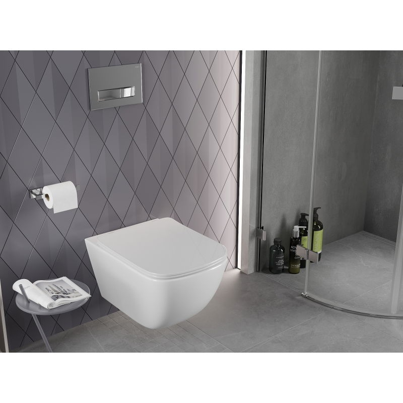 Mexen Timo тоалетна чиния Rimless Tornado, бял гланц - 3365XX00T