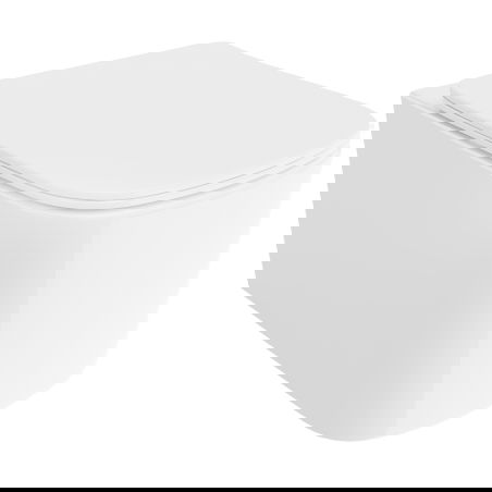 Mexen Vivo WC чиния Rimless Tornado със седалка със забавено падане slim, дуропласт, бял гланц - 30610200T