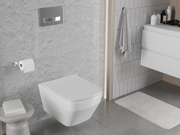 Mexen Riva тоалетна чиния Rimless Tornado със седалка с плавно падане slim, дуропласт, бял гланц - 30630200T