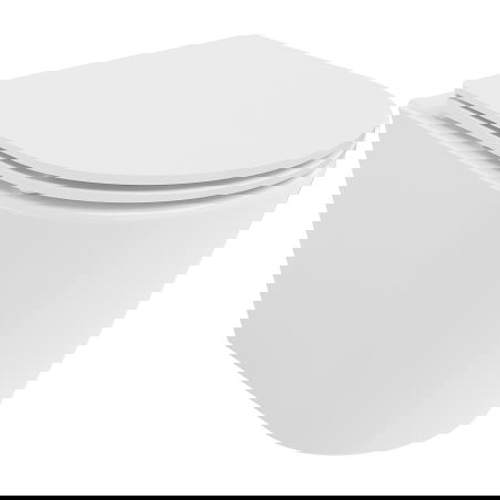 Mexen Rico WC тоалетна чиния Rimless Tornado със седалка със забавено падане slim, дуропласт, бял гланц - 30720300T