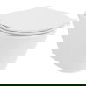 Mexen Rico безобръчова тоалетна Rimless Tornado с тънка плавно падаща седалка, дуропласт, бял гланц - 30720300T