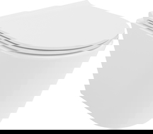 Mexen Rico Rimless Tornado стенна тоалетна чиния със забавено падане, тънък дуропласт, бял гланц - 30720500T