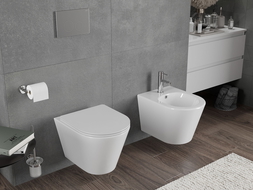 Mexen Rico тоалетна чиния Rimless Tornado, бяла гланц - 3372XX00T