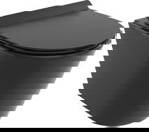 Mexen Rico WC чиния Rimless Tornado със седалка със забавено падане slim, дуропласт, черен мат - 30720185T