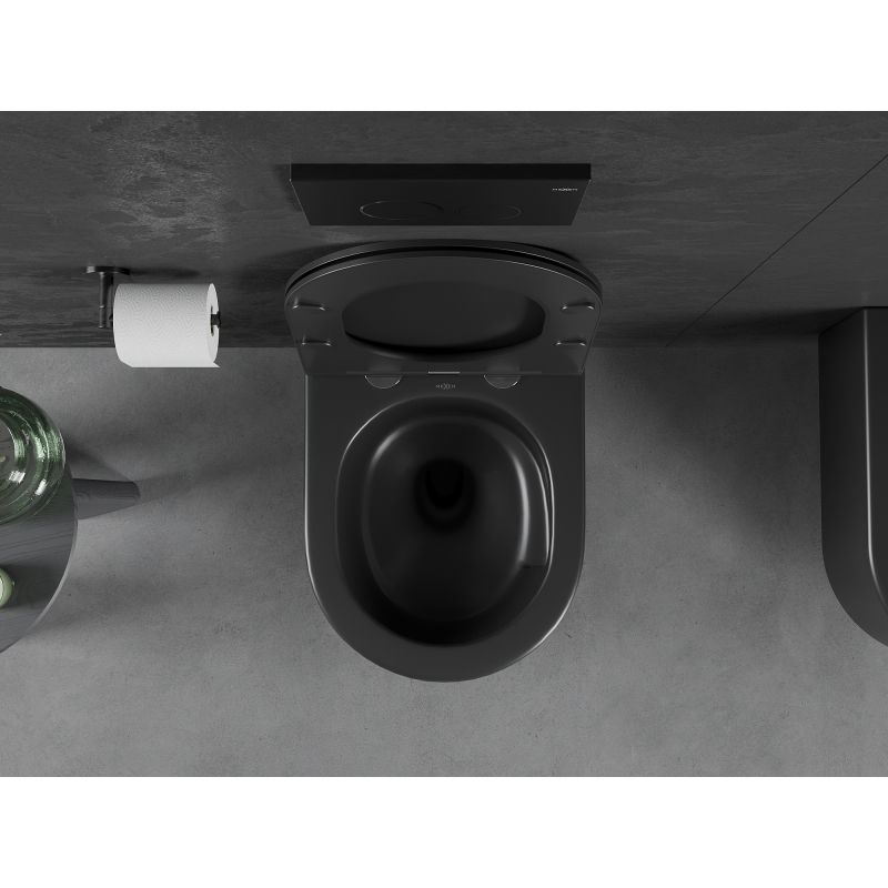 Mexen Sofia WC тоалетна чиния Rimless Tornado, черна мат - 3354XX85T