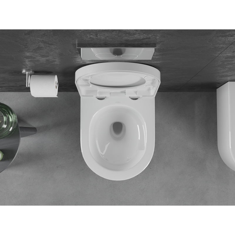 Mexen Sofia тоалетна чиния Rimless Tornado с бавно падащ капак, твърд, дуропласт,