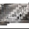 Полукръгла душ кабина Mexen Lunar, отваряща се, 70 x 70 см, прозрачна, хром - 833-070L-070P-01-00