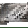 Mexen Lunar полукръгла душ-кабина 80 x 80 cm, прозрачна, хром - 833-080L-080P-01-00