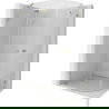 Mexen Lunar полукръгла душ кабина лява 100 x 90 см, прозрачна, златна - 833-100L-090P-50-00