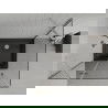 Mexen Рома душ кабина с отваряеми врати 120 x 80 см, прозрачен, хром + душ под Flat, черен - 854-120-080-01-00-4070