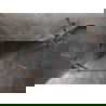Mexen Lunar овална душ кабина с отваряща се лява врата 100 x 90 см, прозрачна, розово злато - 833-100L-090P-60-00