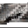 Полукръгла душ кабина Mexen Lunar на панти 70 x 70 см, прозрачна, четкана мед - 833-070L-070P-65-00