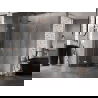 Полукръгла душ кабина Mexen Lunar с панти 80 x 80 см, прозрачна, мед матова - 833-080L-080P-65-00