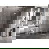Полукръгла плъзгаща се душ кабина Mexen Lunar, дясна 80 x 70 см, прозрачна, хром - 833-080P-070L-01-00