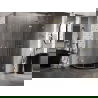 Права овална душ кабина Mexen Lunar 90 x 70 см, прозрачна, златна - 833-090P-070L-50-00