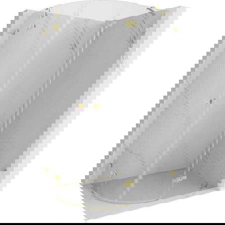 Mexen Lunar полукръгла душ кабина отваряема дясна 90 x 80 см, прозрачна,