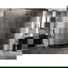 Mexen Lunar полукръгла душ кабина панти дясна 100 x 80 cm, прозрачна, gun metal - 833-100P-080L-95-00