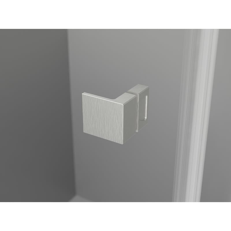 Mexen Lunar полукръгла душ кабина, отваряна надясно, 100 x 70 см, прозрачна, четкан никел - 833-100P-070L-97-00