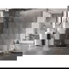 Mexen Lunar L петстенна душ кабина с лява врата 80 x 80 см, прозрачна, хром - 831L-080L-080P-01-00-L