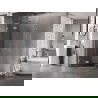 Mexen Lunar L петстенна душ кабина с лява врата 80 x 80 см, прозрачна, хром - 831L-080L-080P-01-00-L