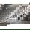 Mexen Lunar L петостенна душ кабина с врата, лява 90 x 80 см, прозрачна, хром - 831L-090L-080P-01-00-L