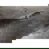 Mexen Lunar L петостенна душ кабина с лява врата 90 x 90 cm, прозрачна, златна - 831L-090L-090P-50-00-L