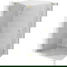 Mexen Lunar L лява петстенна душ кабина 100 x 80 см, прозрачна, златиста - 831L-100L-080P-50-00-L