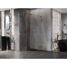 Mexen Lunar L петостенна душ кабина врата наляво 90 x 90 см, прозрачна, розово злато - 831L-090L-090P-60-00-L