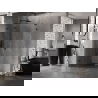 Mexen Lunar L петостенна лява душ кабина 80 x 80 см, прозрачна, черна - 831L-080L-080P-70-00-L